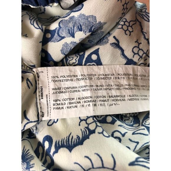 MNG by Mango Suite High Waisted Elastic Pull On Lounge Floral printed pants size - Picture 14 of 14